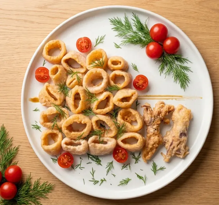 Squid rings and tentacles with Karaage Powder